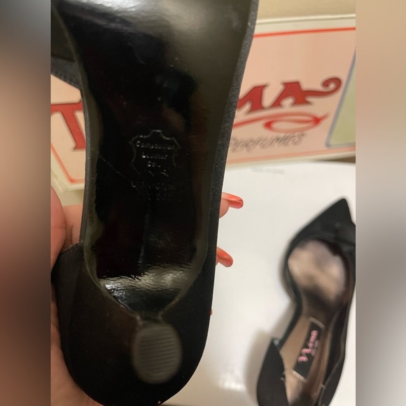 Nina  Satin Kitten Heels 6 1/2 NWOB - Picture 5 of 7